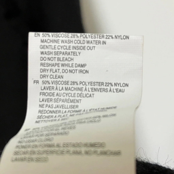 hr2  Holt Renfrew Black Soft Stretch Knit Ruffle Dress - Picture 7 of 8